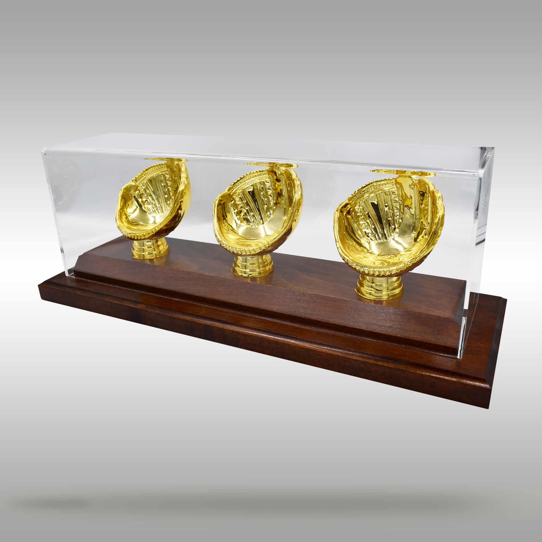 Gold Glove Baseball Display Case - Cooperstown Bat Company
