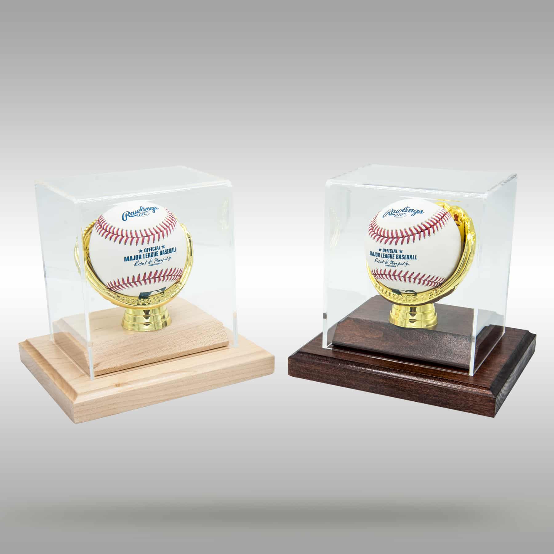 Gold Glove Baseball Display Case - 4 Baseballs Page 1 of 0 - Cooperstown  Bat Co